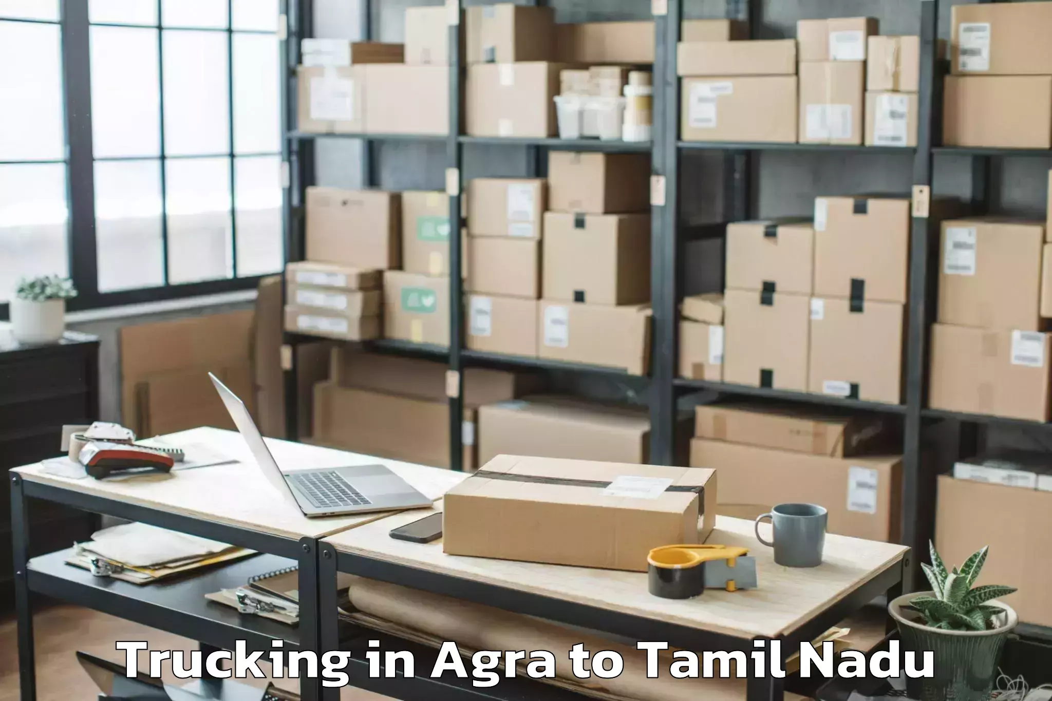 Top Agra to Maduranthakam Trucking Available